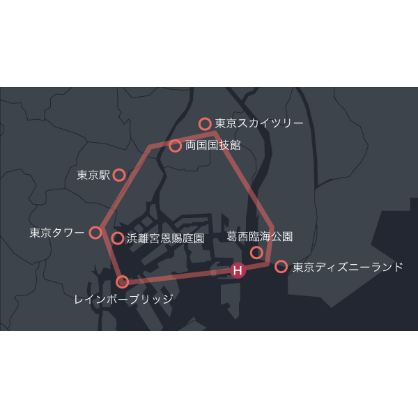 ヘリコプター東京ツアー(3名様)約15分
